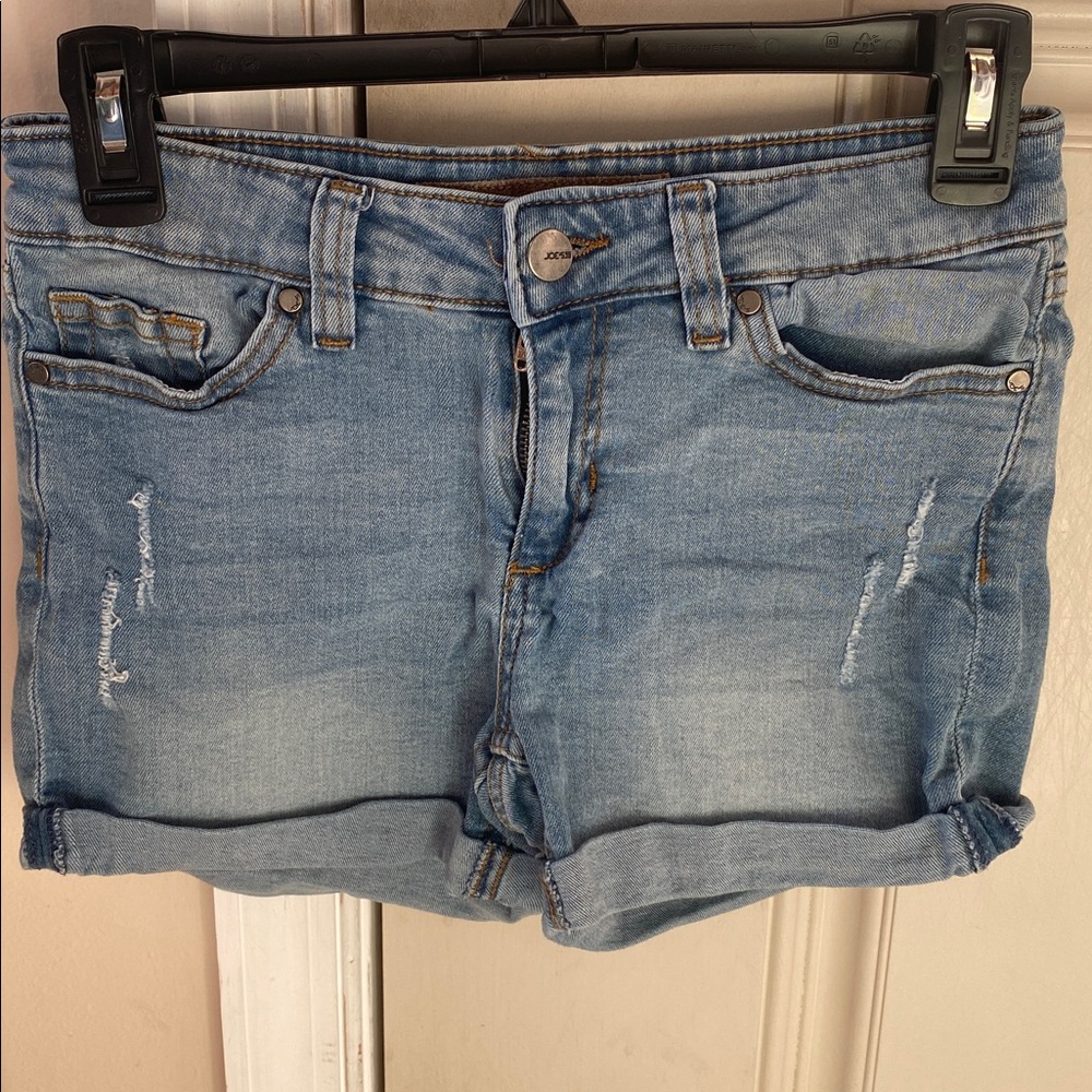Joe’s girls size 14 light wash denim shorts